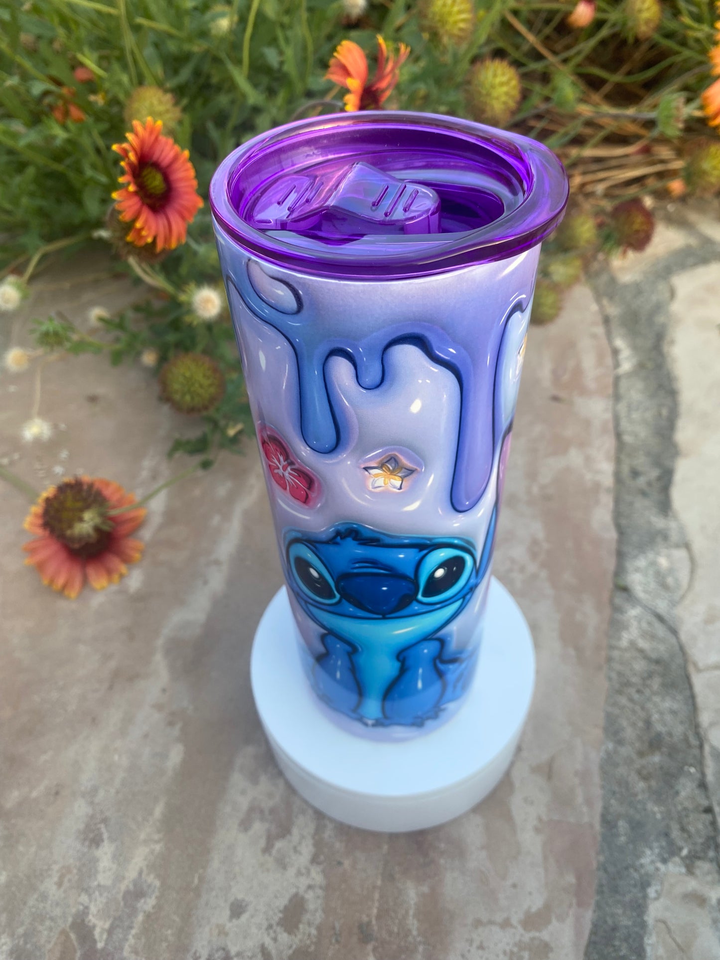 Blue Alien Travel Tumbler