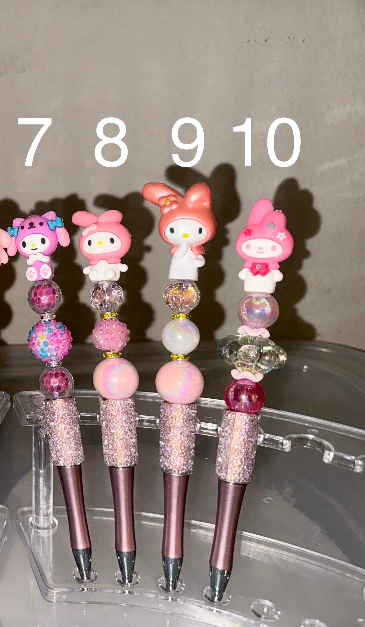Character Pens with Extra Bling