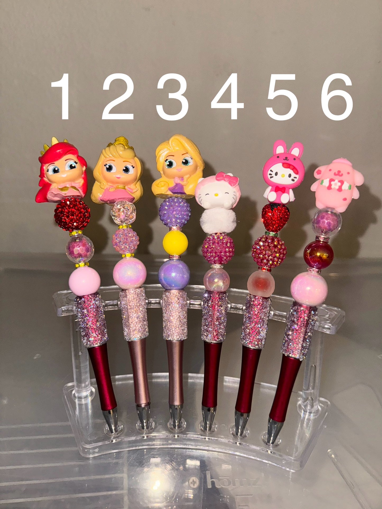 Character Pens with Extra Bling