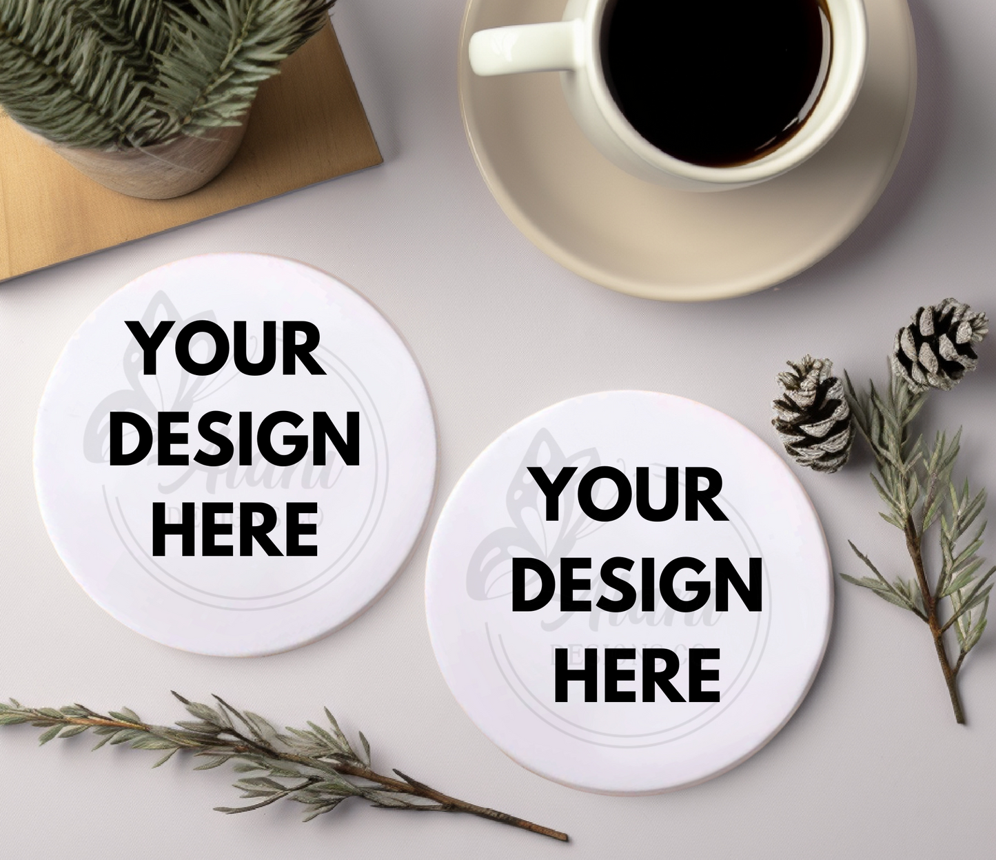 Custom Ceramic 4in Coaster