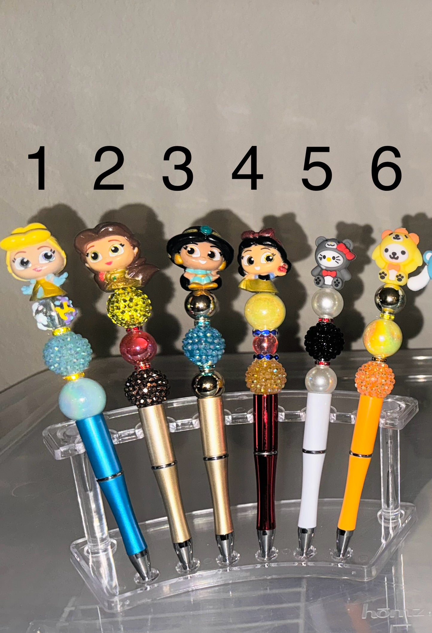 Character Pens with Bling