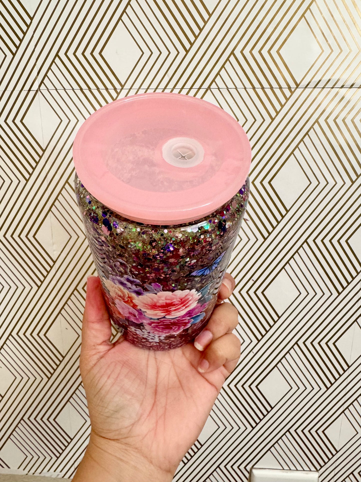 Floral Snow Globe