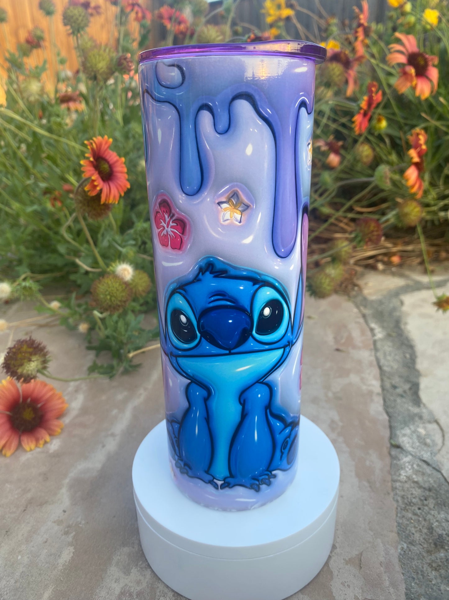 Blue Alien Travel Tumbler