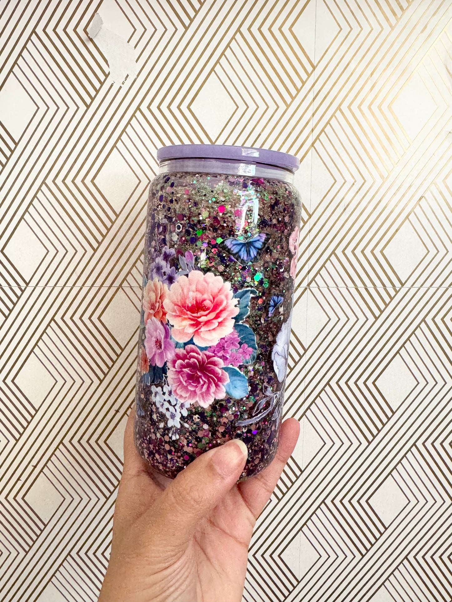 Floral Snow Globe