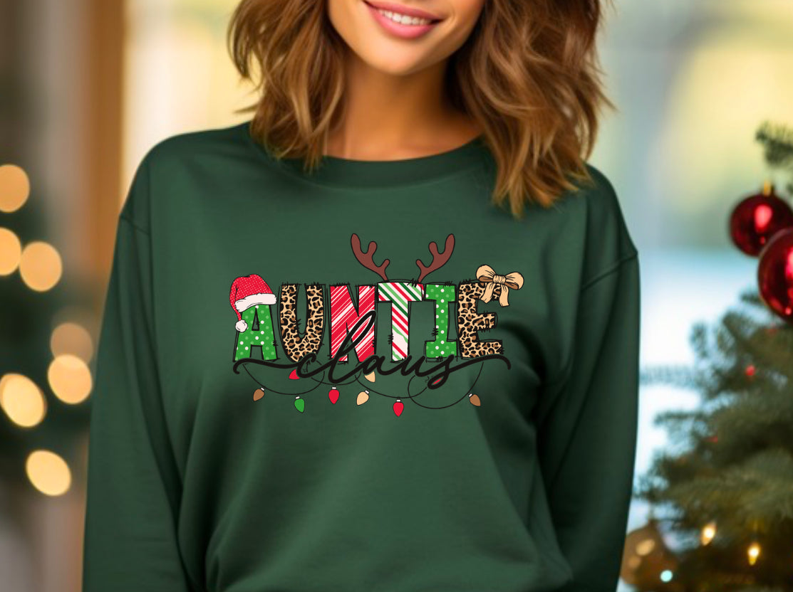 Auntie Clause Holiday Sweater