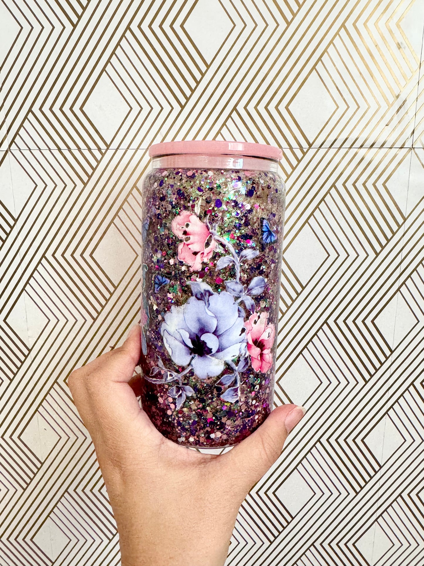Floral Snow Globe