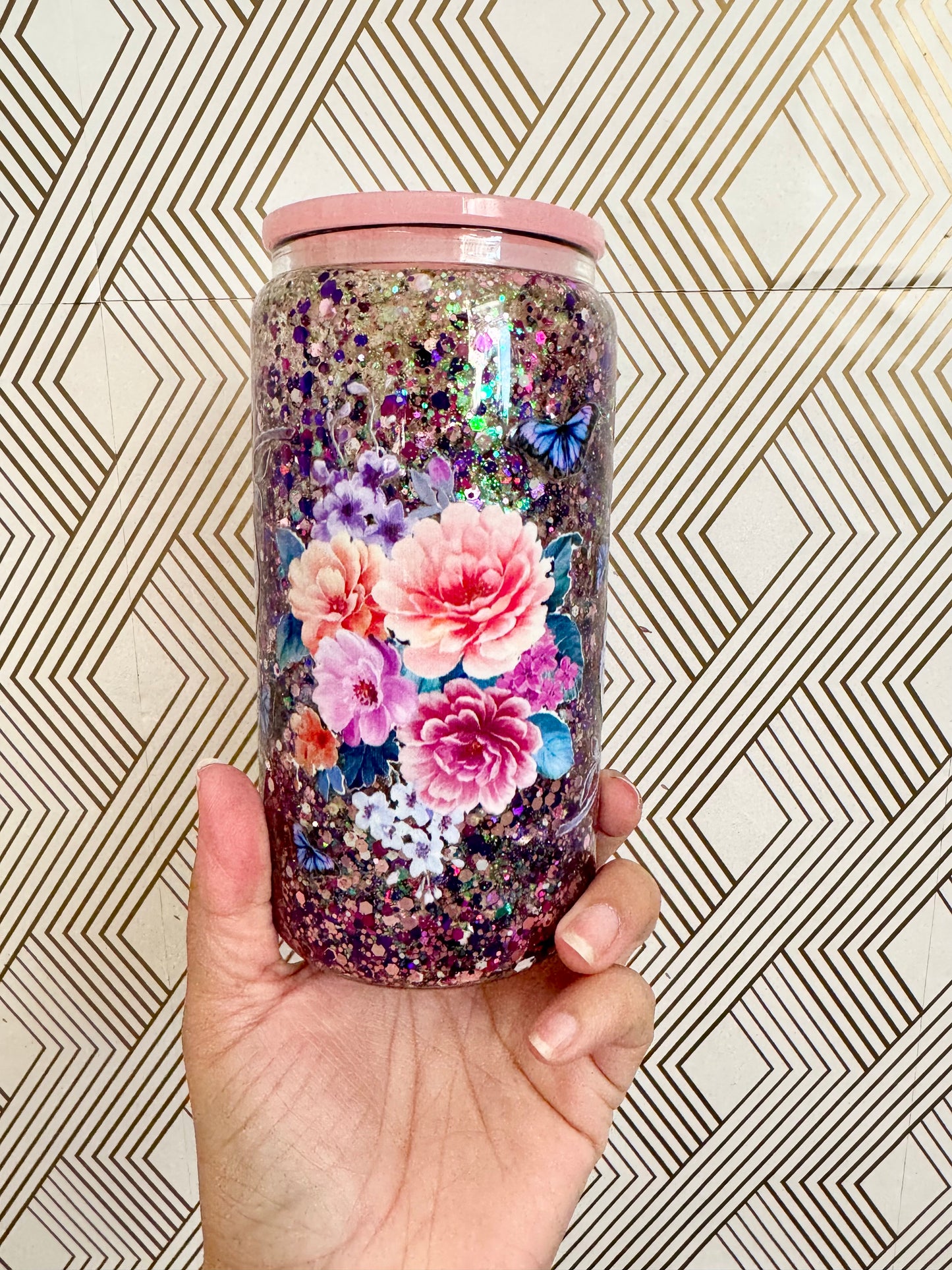 Floral Snow Globe