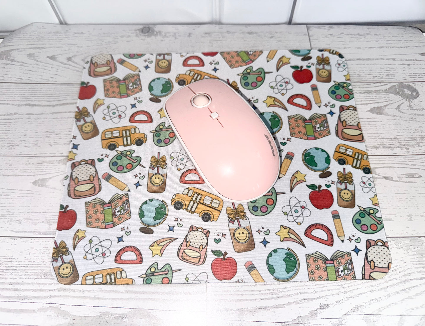 School Doodles Mouse Pad