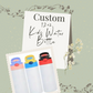 Custom 12oz Water Bottle Sippy Lid