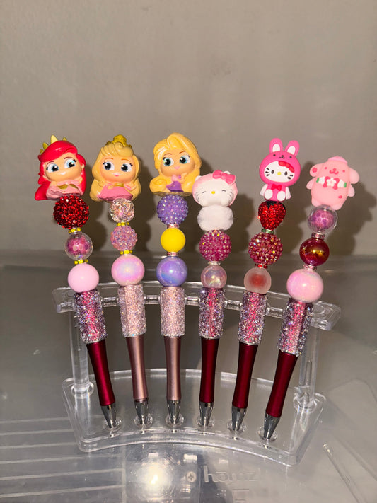 Character Pens with Extra Bling