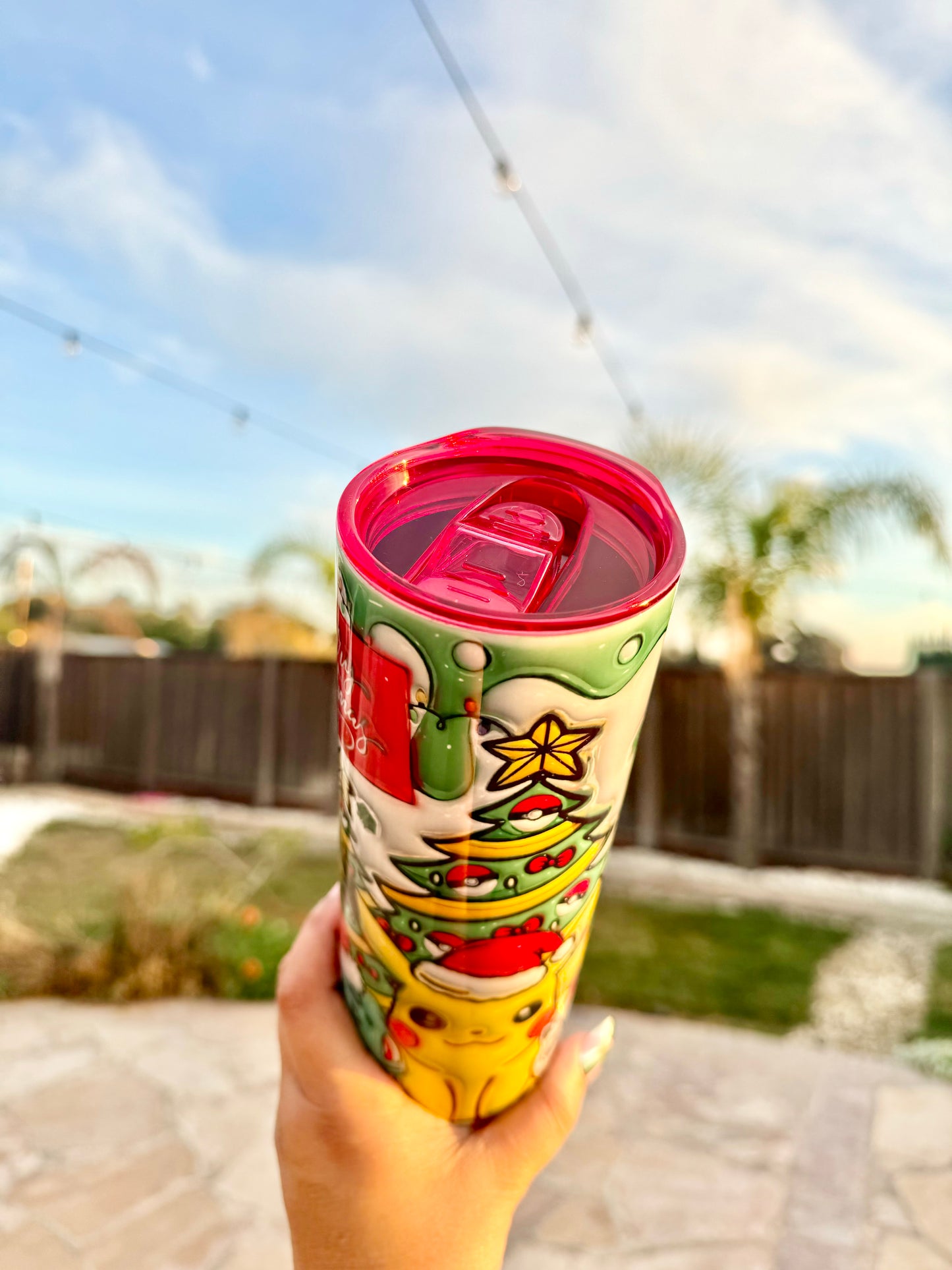 Pokémon Xmas Travel Tumbler