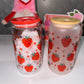 Strawberry Hearts - 16oz Glass Can