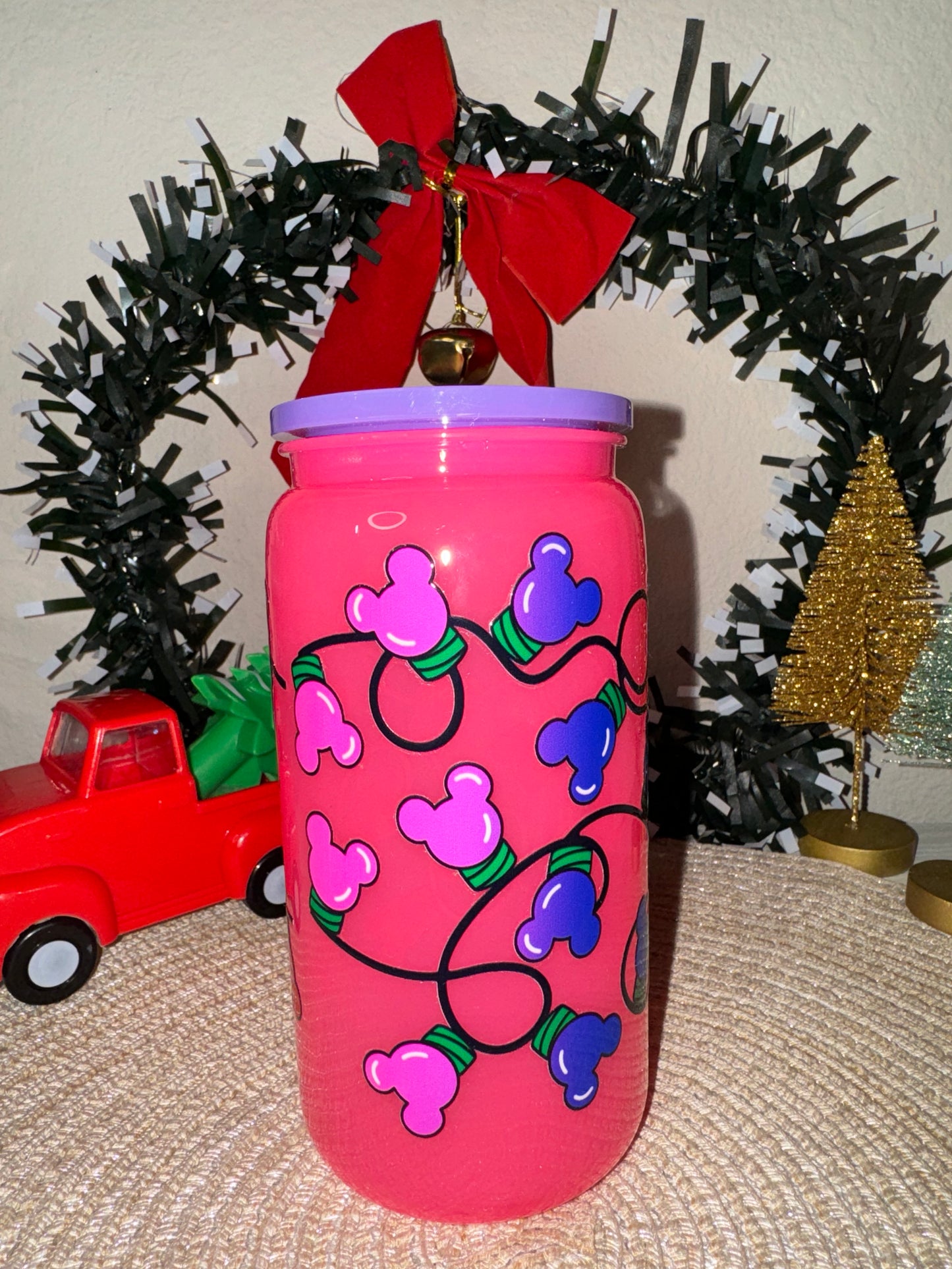 Holiday Lights Plastic Cup