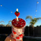 Strawberry Hearts - 16oz Glass Can