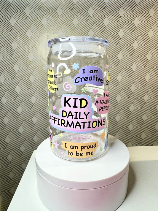 Kid Affirmations - 16oz Plastic Can