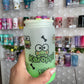 Keroppi Frosted Green Glass