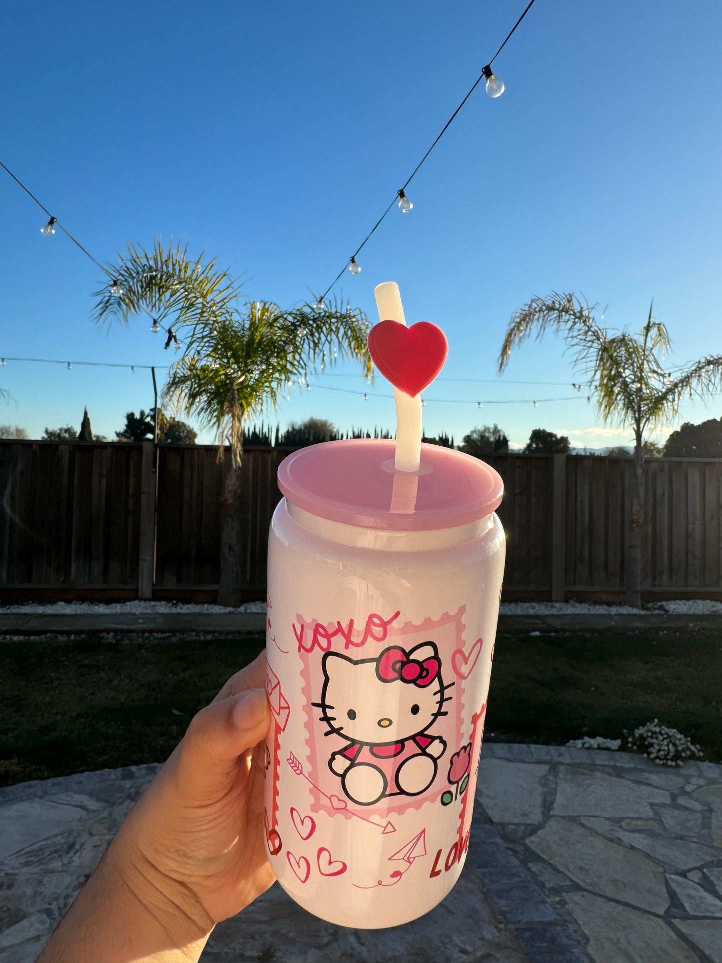 Kitty Vday - 16oz Glass Can