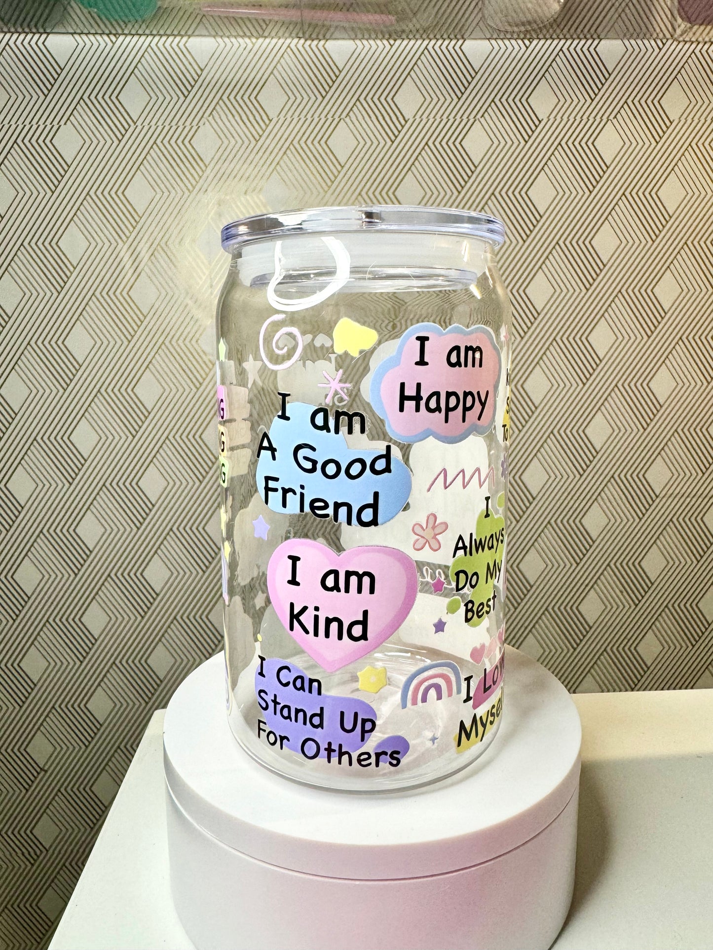 Kid Affirmations - 16oz Plastic Can