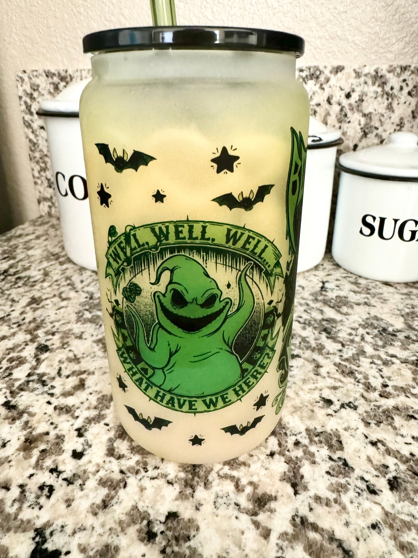 Oogie Boogie Glass Can