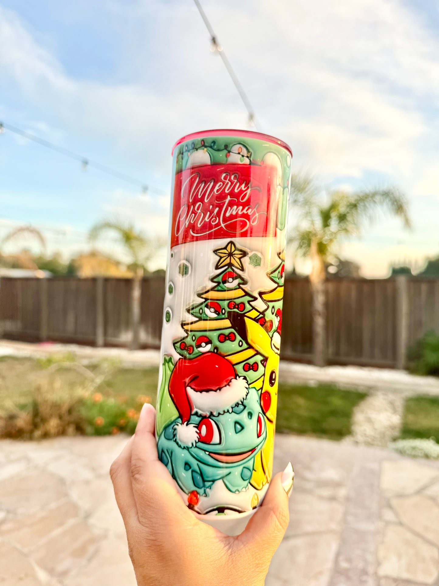 Pokémon Xmas Travel Tumbler