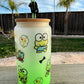 Keroppi Frosted Green Glass