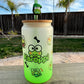 Keroppi Frosted Green Glass