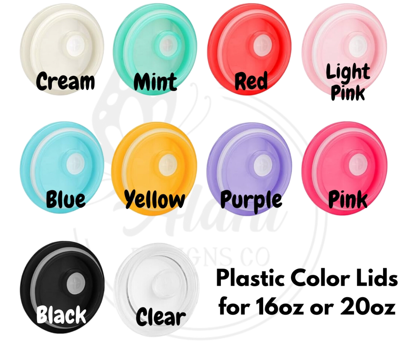 Plastic Color Lids