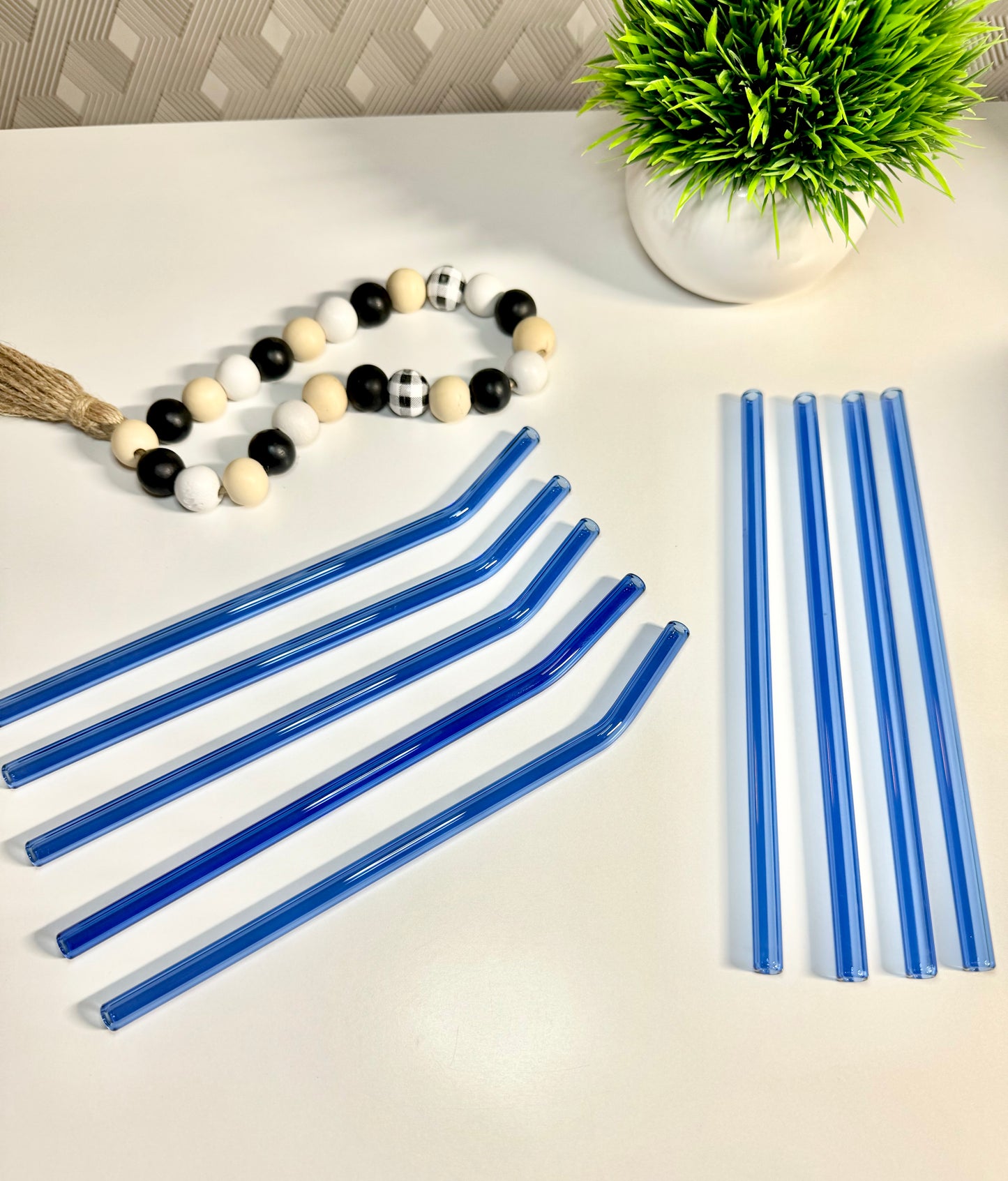 Color Glass Straws