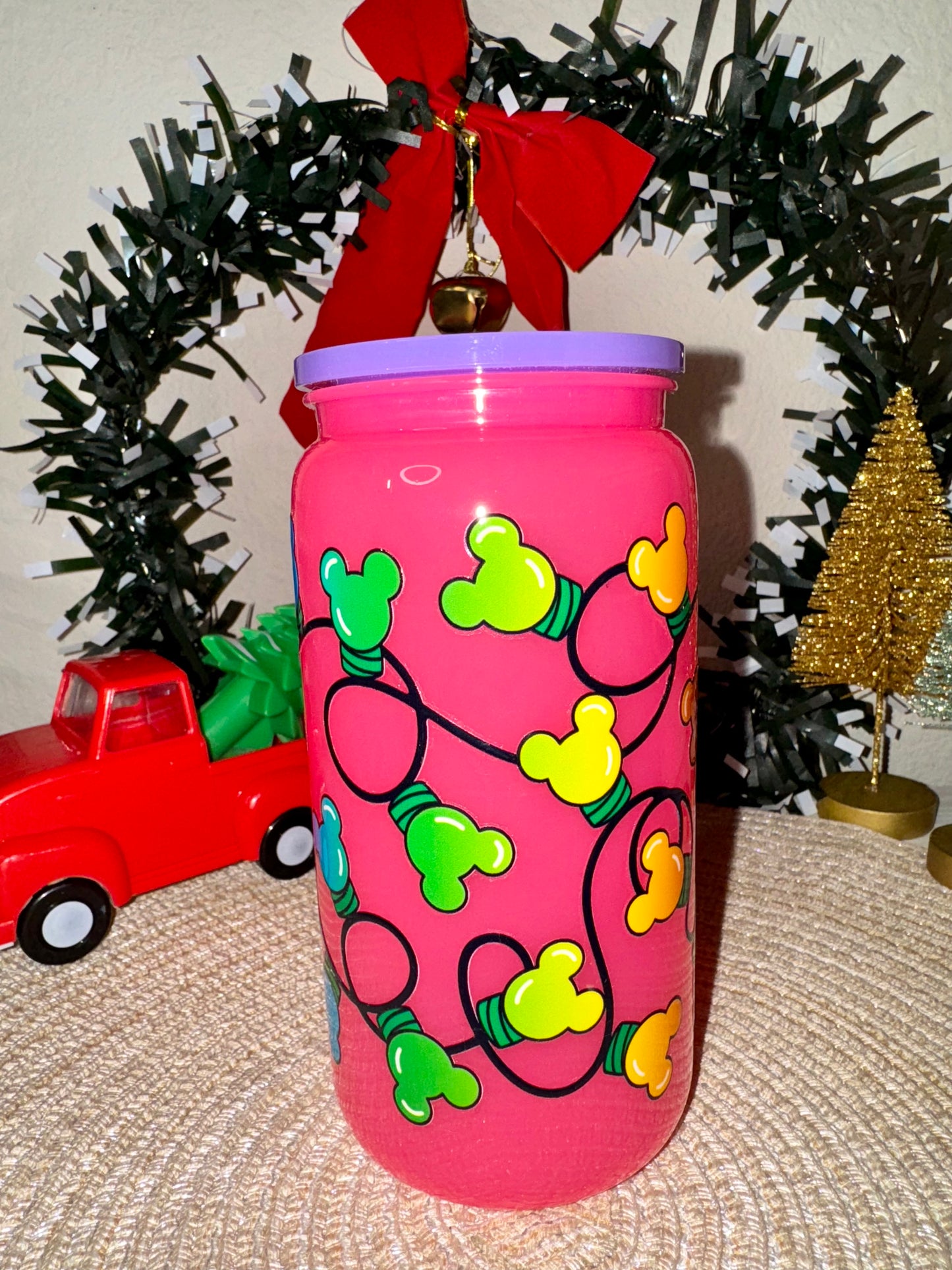 Holiday Lights Plastic Cup