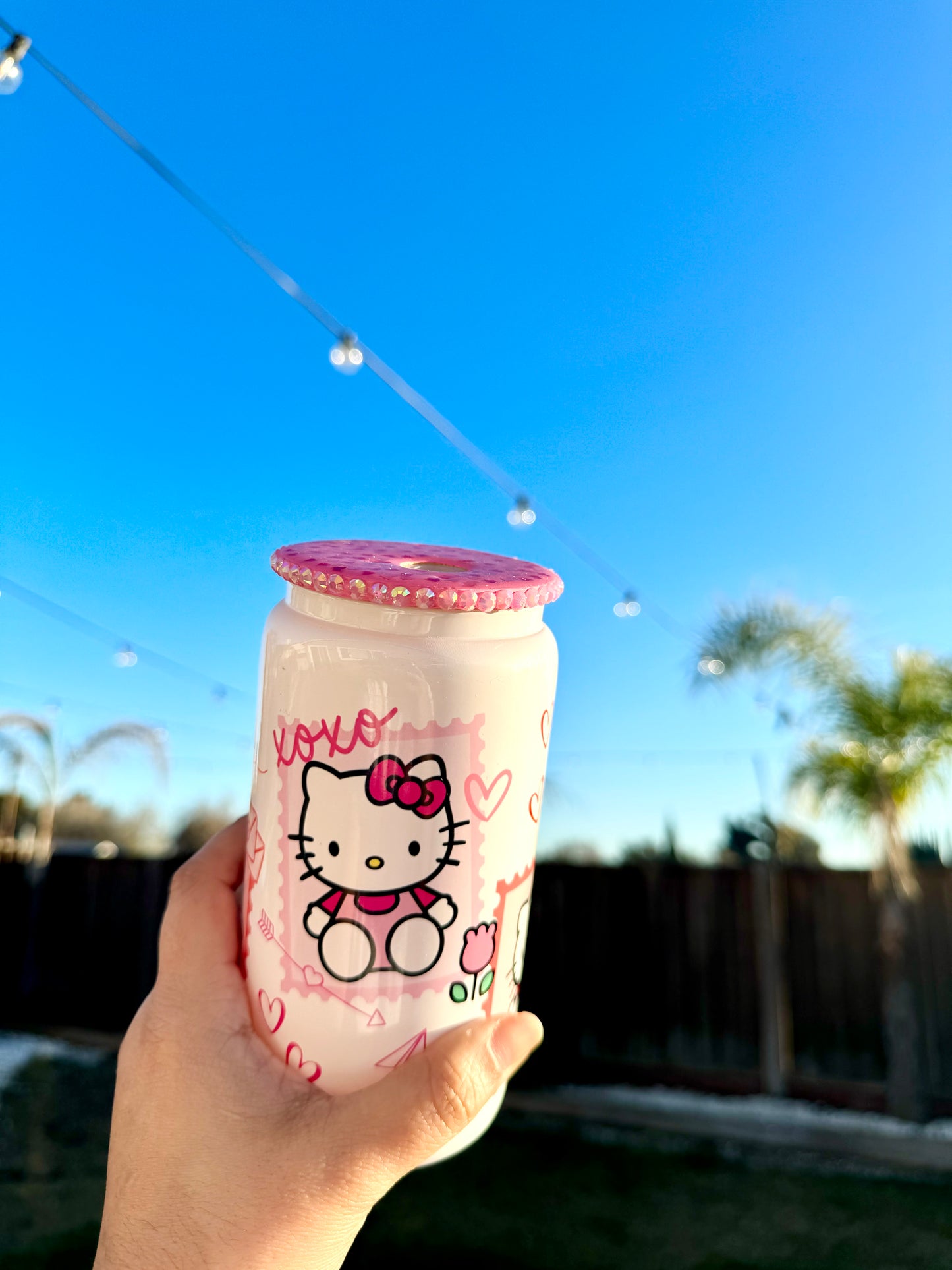 Kitty Vday - 16oz Glass Can