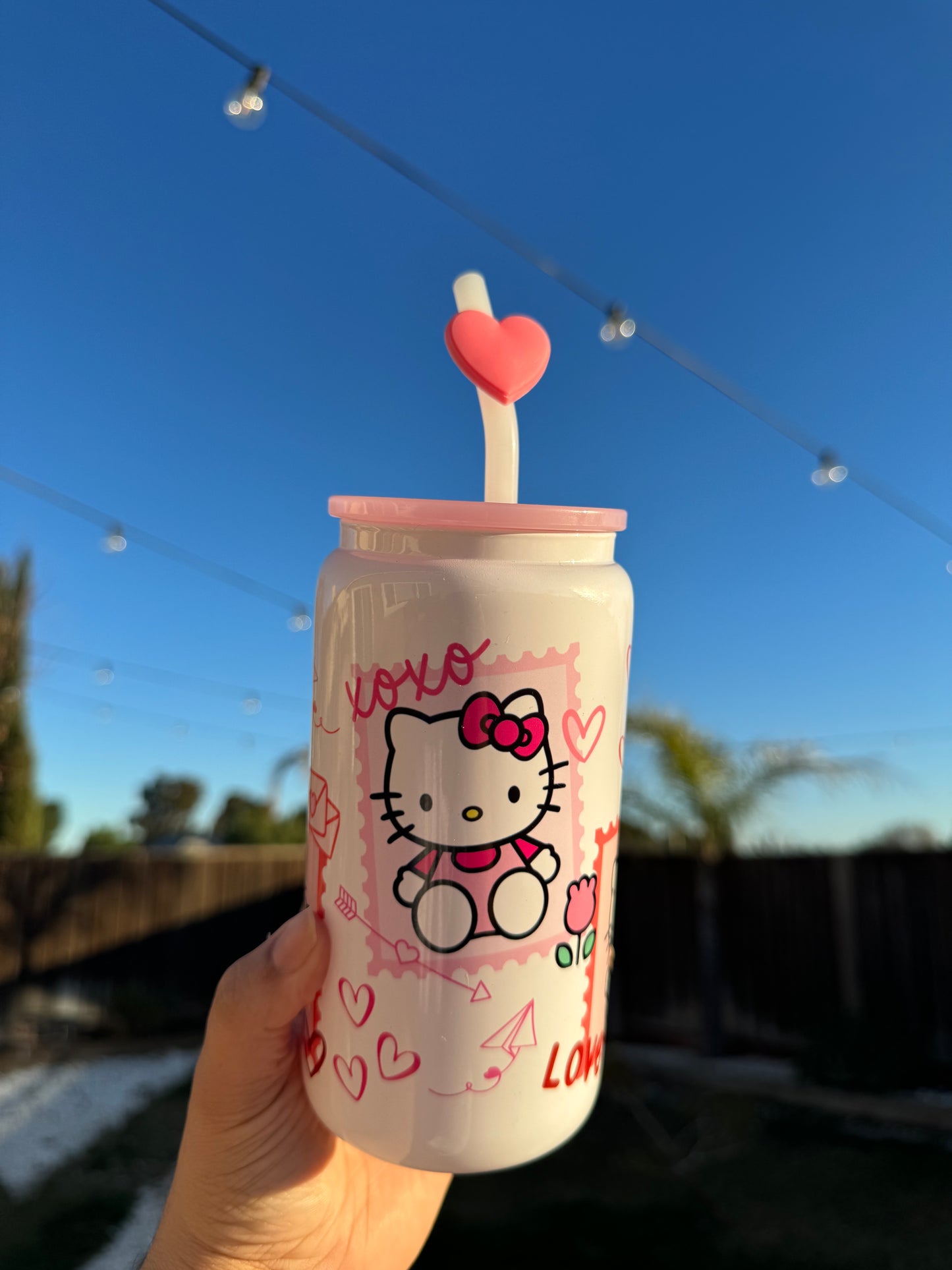 Kitty Vday - 16oz Glass Can