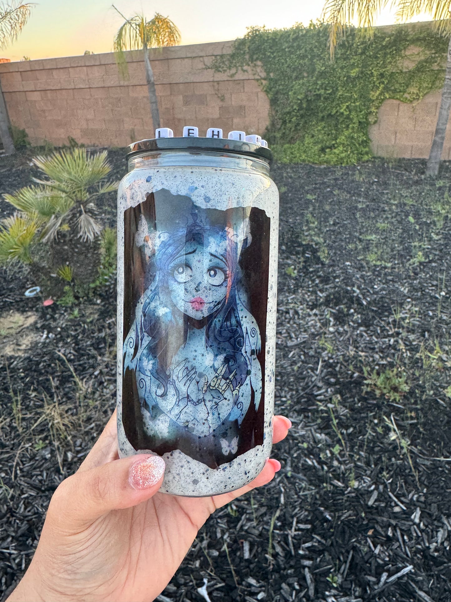 Corpse Bride - Emily Snow Globe Glass Tumbler