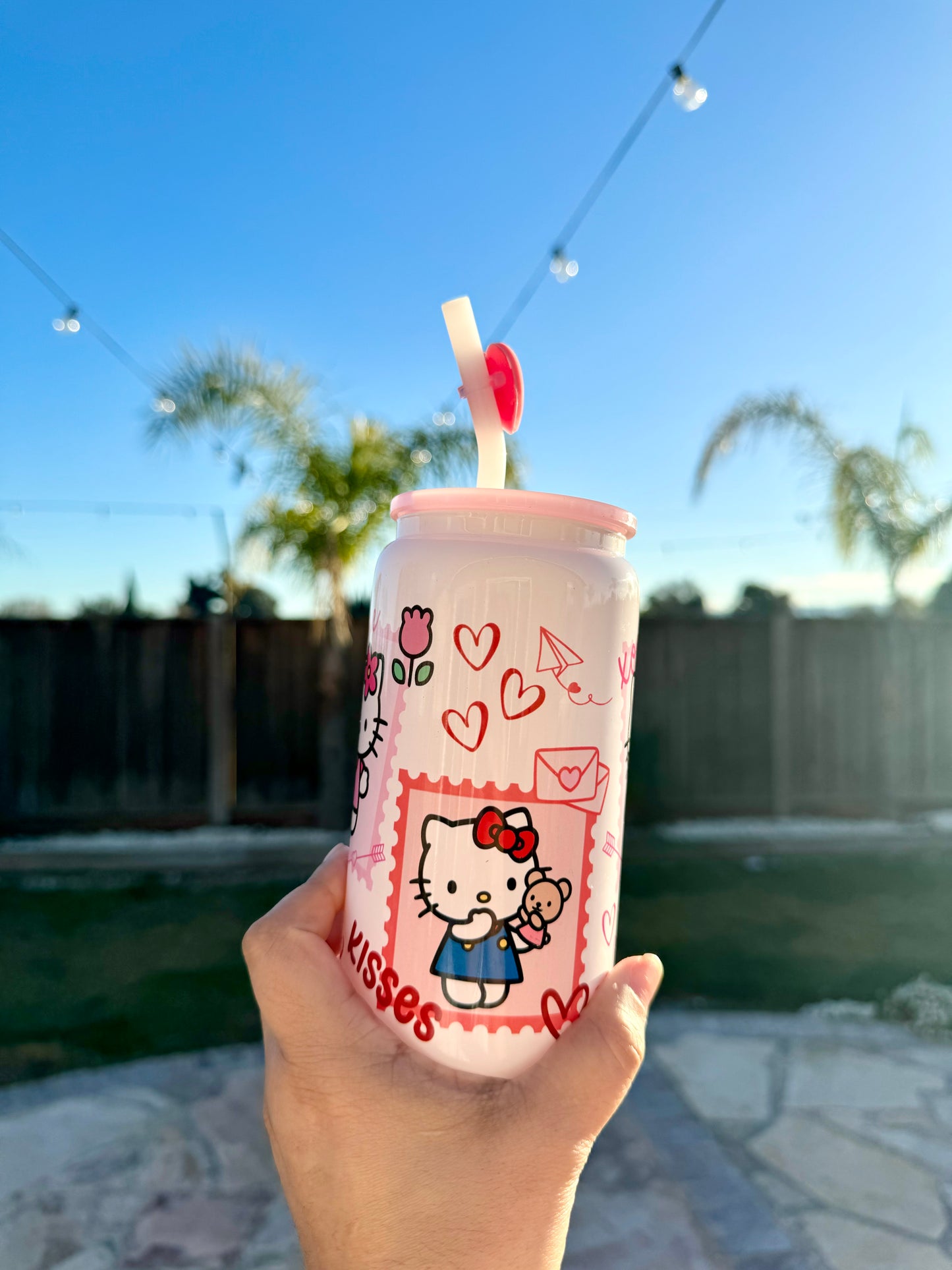 Kitty Vday - 16oz Glass Can