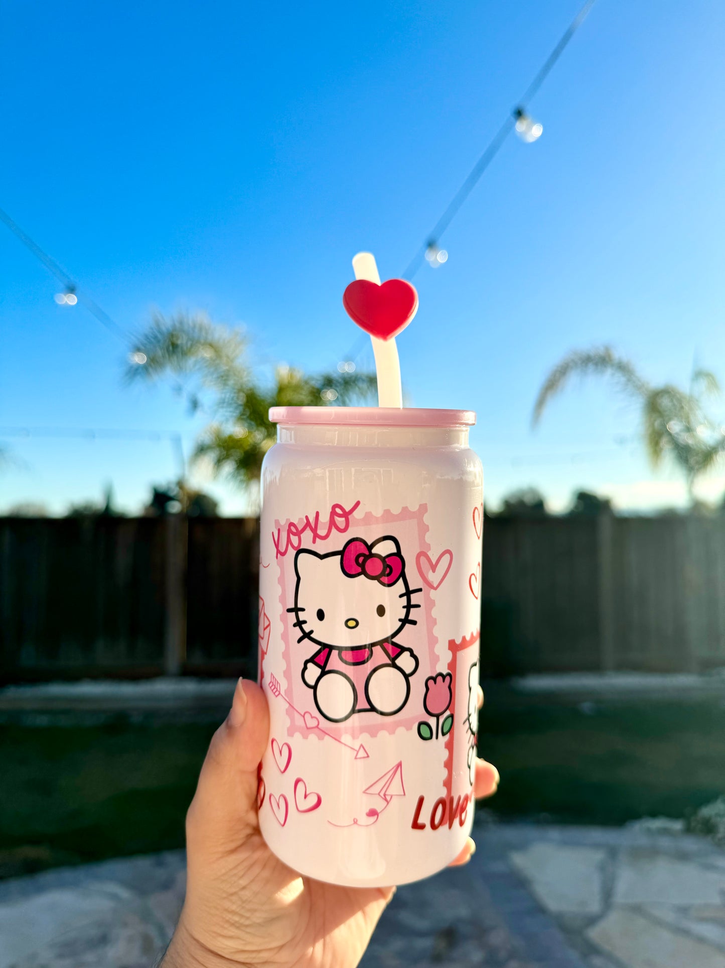 Kitty Vday - 16oz Glass Can