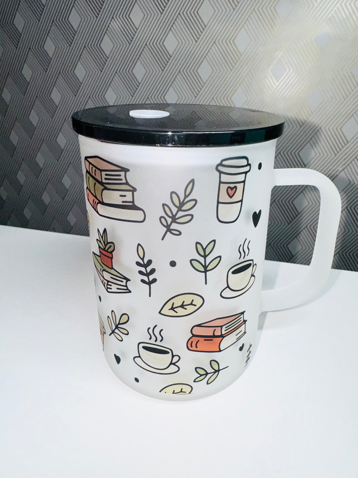 Books & Coffee Mug