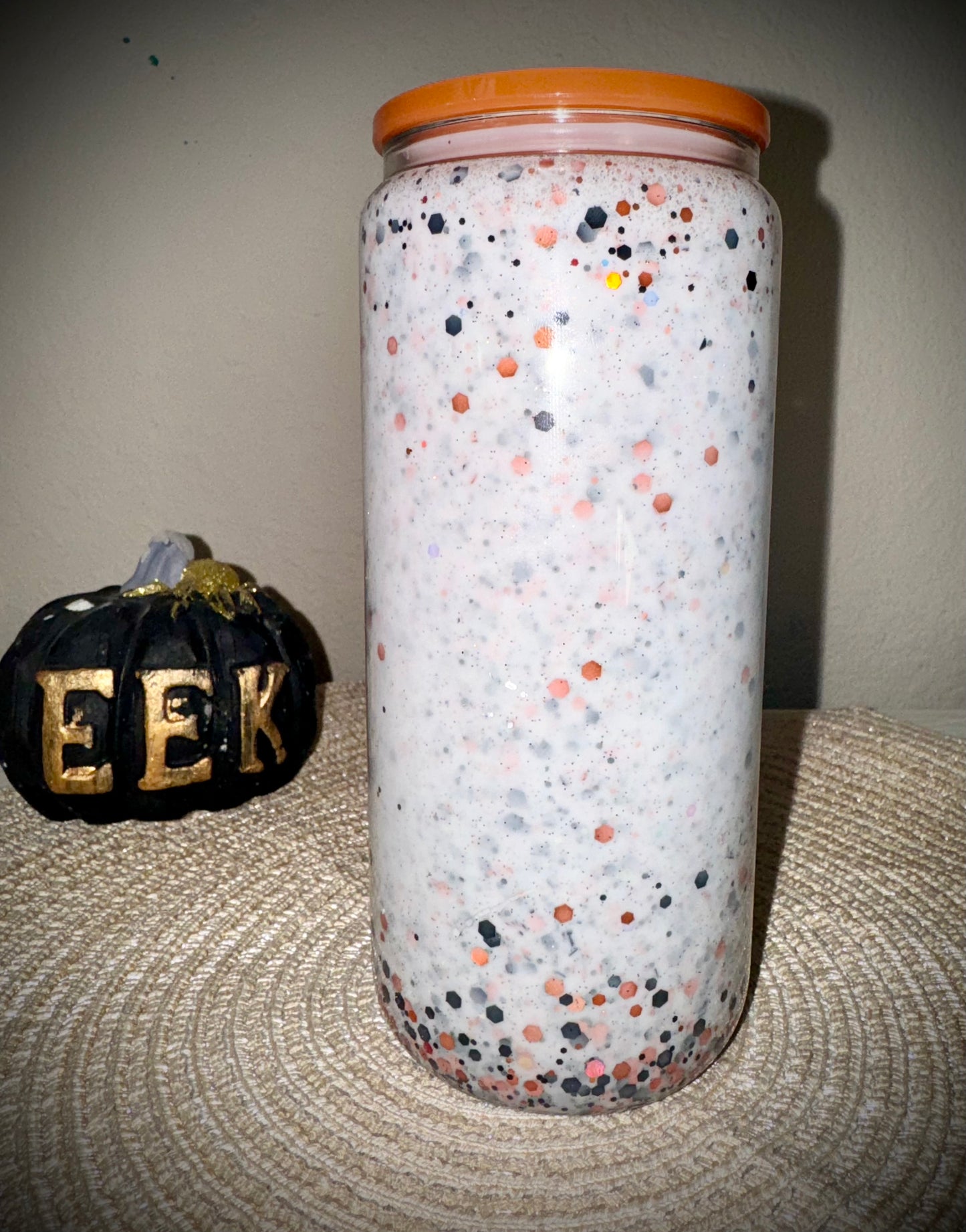 Halloween Ghostie 16oz Glass Snow Globe - Sublimation Print