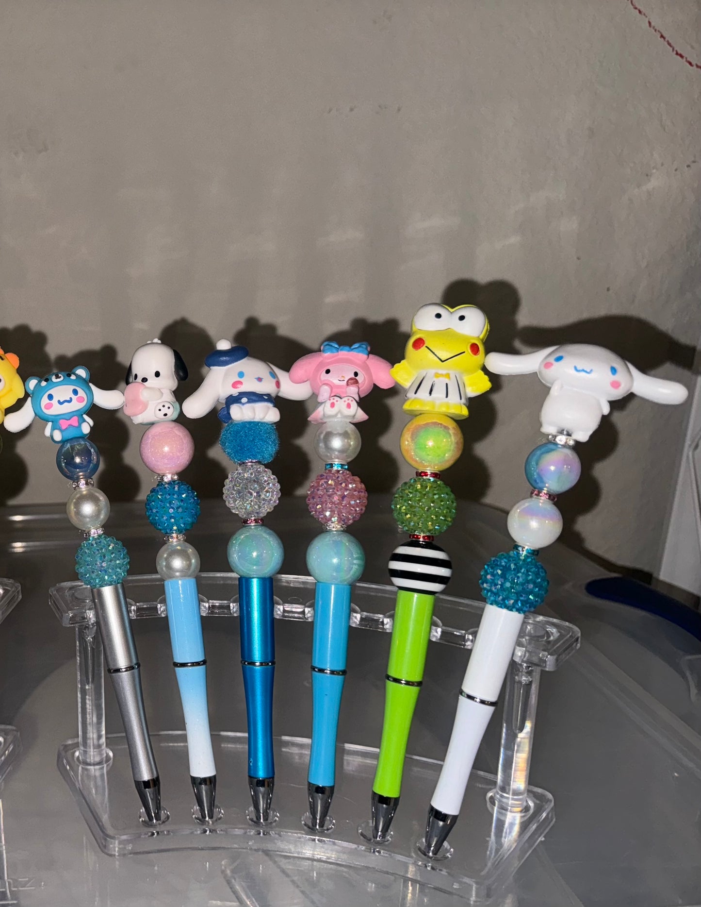 Character Pens with Bling