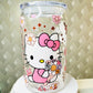 H Kitty Floral Acrylic Cup