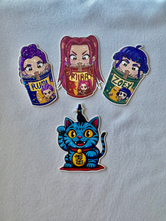 Huntrix Holographic Stickers