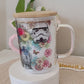 Floral Star Wars Glass Mug