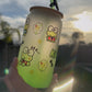 Keroppi Frosted Green Glass